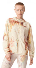 windjack dames polyester beige/wit/roze maat L