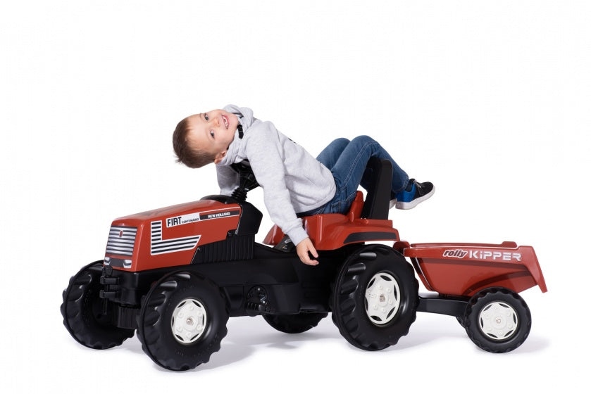 traptractor RollyFarmtrac Fiat Centenario rood