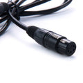 Rolux 4-pins xlr female met 4 pins male connector rl-c7