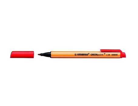 Stabilo fineliner - greenpoint - rood