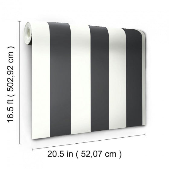 behang Peel and Stick Awning 503 cm vinyl zwart