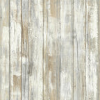 behang Peel and Stick Wood 503 cm vinyl lichtbruin