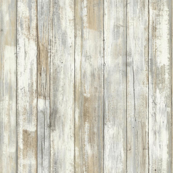 behang Peel and Stick Wood 503 cm vinyl lichtbruin