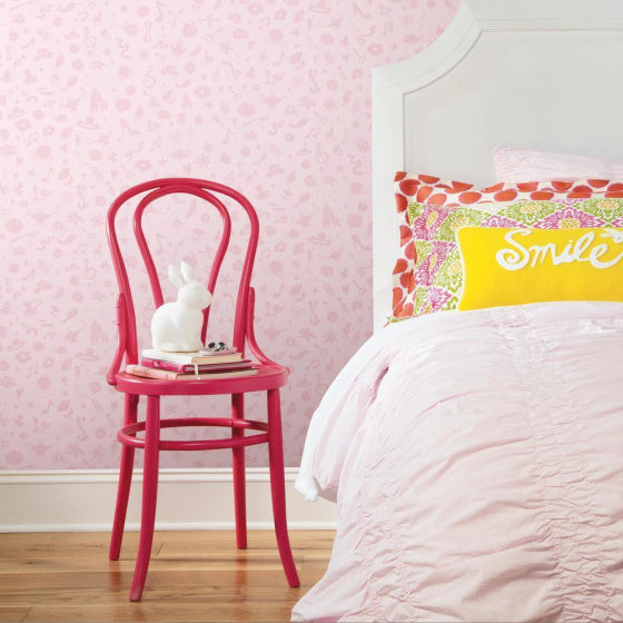 Roommates Behang Peel and Stick I. 503 cm vinyl roze
