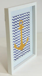 ingelijste poster Anchor 38 cm goud