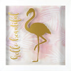 ingelijste poster hello beautiful 25,4 cm goud