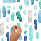 Roommates Muursticker Cool Watercolour Swatch vinyl 96-delig