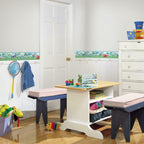 muursticker Dinosaur junior 4,6 meter vinyl groen