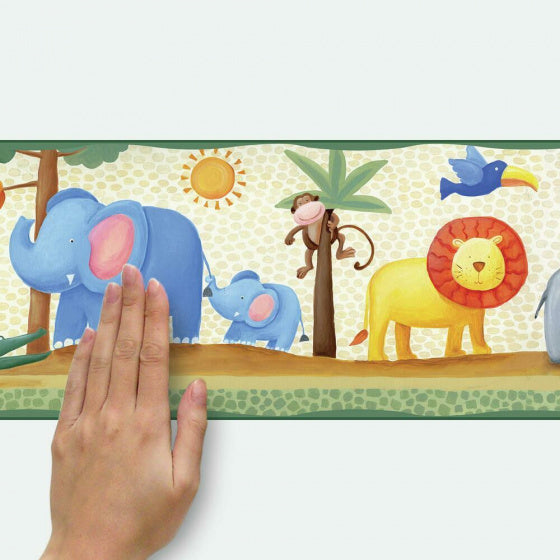 muursticker Jungle Adventure 22,8 x 457 cm vinyl