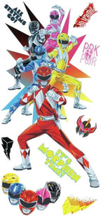muursticker Power Rangers 79,6 cm vinyl 9-delig