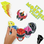 muursticker Power Rangers 79,6 cm vinyl 9-delig
