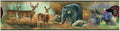 muursticker Wildlife Medley 22,8 x 457 cm vinyl