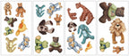 muurstickers knuffeldieren vinyl 23 stuks
