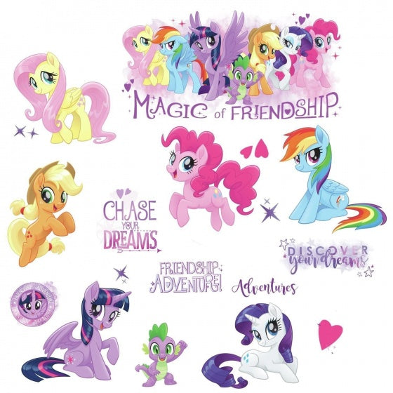 muurstickers My Little Pony vinyl 18 stuks