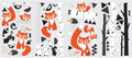 muurstickers vossenbos vinyl 60 stuks
