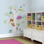 muurstickers xl Baby Birch Tree vinyl 27 stuks