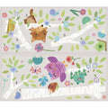 muurstickers xl Baby Birch Tree vinyl 27 stuks