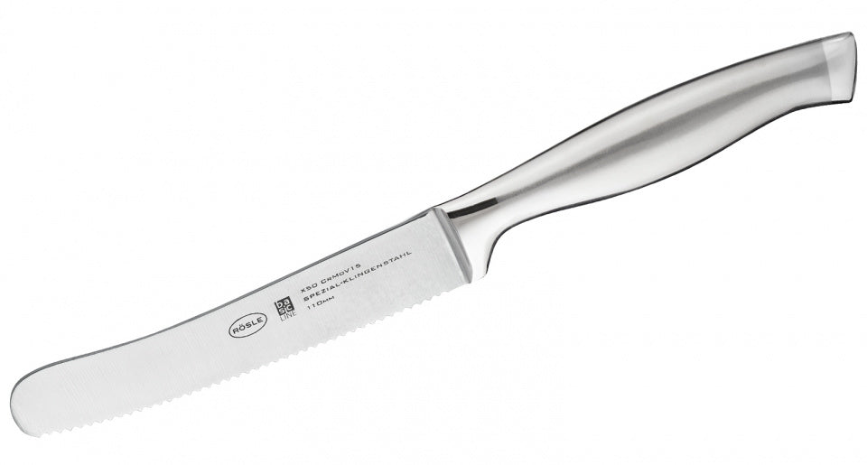 broodmes Basic Line 23 x 1,7 x 2,5 cm RVS zilver