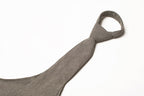 kookschort Tie & Apron heren 100 cm katoen grijs