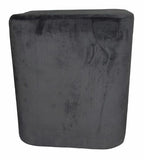 kruk 35 x 38 cm fluweel antraciet