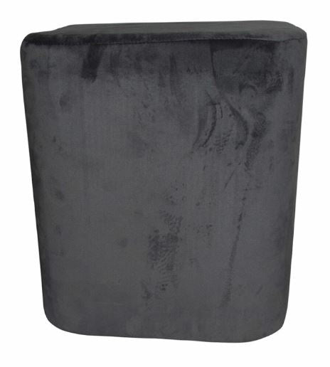 kruk 35 x 38 cm fluweel antraciet