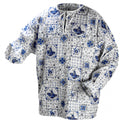bloes Delfsblauw heren textiel wit/blauw maat XL