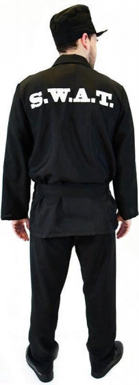 verkeedpak S.w.a.t. Man heren zwart maat 58