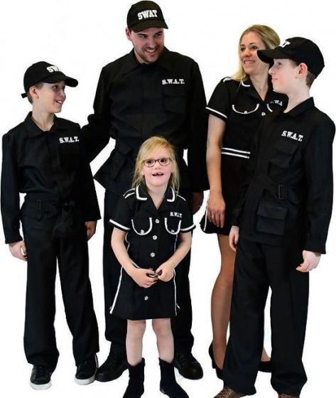 verkeedpak S.w.a.t. Man heren zwart maat 50