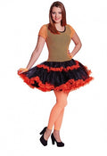 verkleedjurk disco dames oranje/zwart maat 38