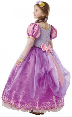 verkleedjurk Rapunzel polyester 2-delig paars mt 140