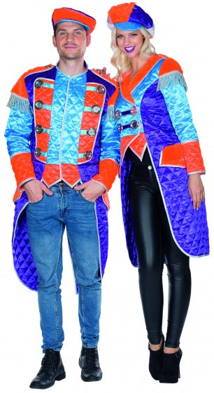 verkleedkostuum manteljas dames multicolor maat 44