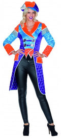 verkleedkostuum manteljas dames multicolor maat 44