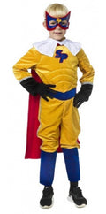 verkleedkostuum Super Piet Club van Sinterklaas geel maat 104