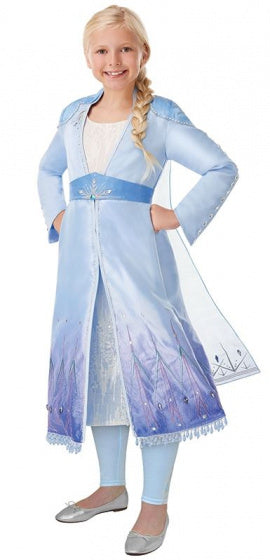 verkleedpak Elsa Frozen II blauw 5-delig mt 128