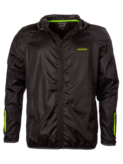 Rucanor Dylan running jacket heren zwart maat L