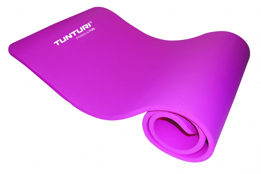 fitnessmat met draagtas 180 cm roze