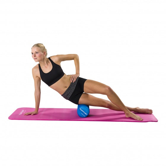 fitnessmat met draagtas 180 cm roze
