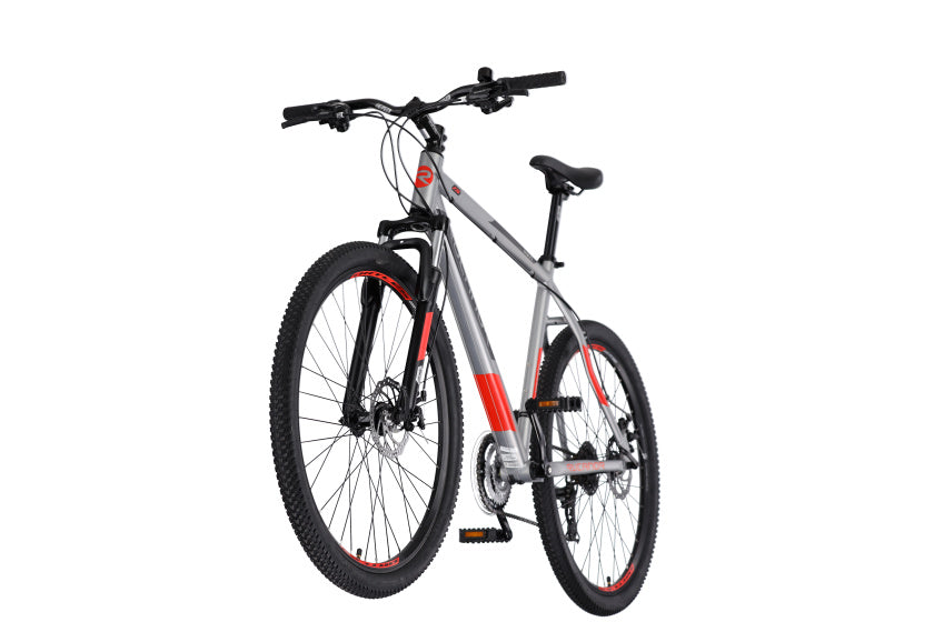 Rucanor Lux 27.5 Inch 46 cm Heren 21V Mechanische schijfrem Zilver Rood