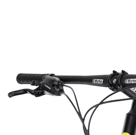 Rucanor Lux 27.5 Inch 46 cm Heren 24V Hydraulische schijfrem Zwart Geel