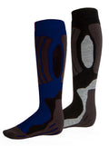 Rucanor Svindal skisokken 2-pack unisex zwart blauw maat 39-42
