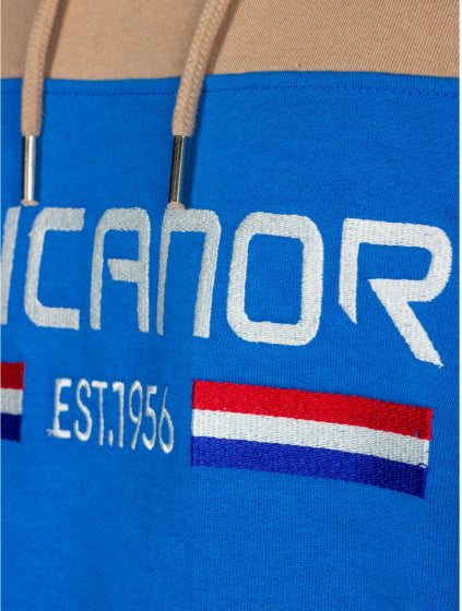 Rucanor Trevor sweater hoodie heren blauw beige maat 3XL
