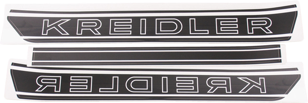 Stickerset Kreidler tank link/ rechts zwart-wit
