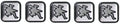 Hebo Stickerset siliconen 5 delig