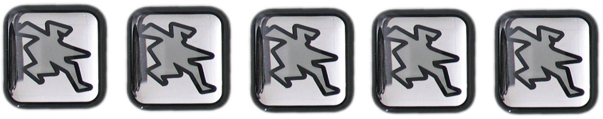 Hebo Stickerset siliconen 5 delig