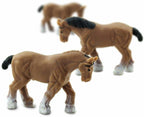 speelset Good Luck Minis Clydesdales 2,5 cm bruin 192-delig