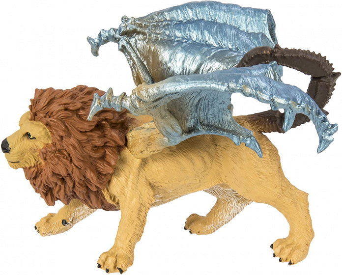 speelfiguur Manticore jongens 11,5 cm bruin/zilver/geel