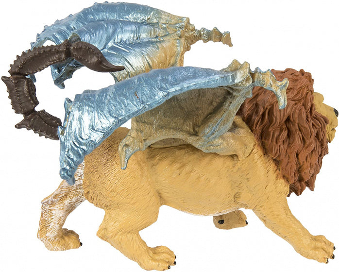 speelfiguur Manticore jongens 11,5 cm bruin/zilver/geel