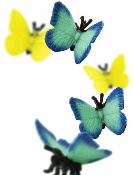 speelset Good Luck Minis vlinders 2,5 cm blauw/geel 192-delig