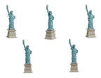 Safari Vrijheidsbeeld speelset 2,5 cm PVC blauw grijs 192 stuks
