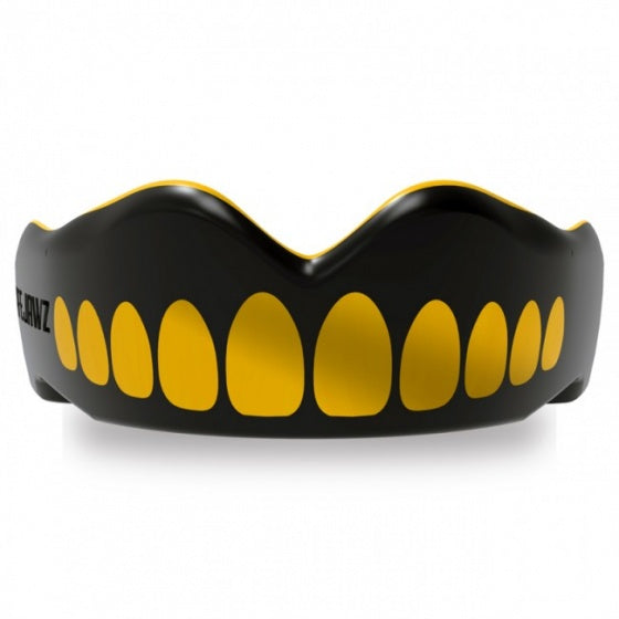 Safejawz gebitsbeschermer extro-series goldie zwart goud junior